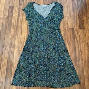 Green & blue dress